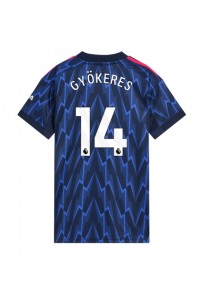 Fotbalové Dres Arsenal Viktor Gyokeres #14 Dámské Venkovní Oblečení 2025-26 Krátký Rukáv